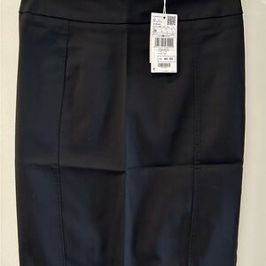 MANGO Black Pencil Skirt
